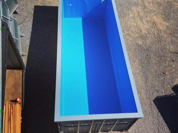 Product Description: The 30ft Shipping Container Pool combines luxury, durability, and sustainability in a sleek, ready-to-use design. Constructed from a repurposed Corten steel shipping container, this modular pool offers superior strength, corrosion resistance, and a modern aesthetic that complements any outdoor environment. Designed for convenience and efficiency, the pool features a fully integrated filtration and pump system, ensuring clean water and low maintenance. It can be installed above ground, in-ground, or semi-recessed, offering flexibility for various spaces and landscapes. The 30ft length provides ample swimming space while maintaining a compact footprint, ideal for backyards, resorts, hotels, and event venues. Optional upgrades—such as LED lighting, glass panels, heating systems, and decking—allow full customization to match your vision and lifestyle. Key Features: Size: 30ft (L) x 8ft (W) x 4.5ft (D) Material: High-grade Corten steel for long-lasting durability Finish: Waterproof liner or marine epoxy coating System: Built-in filtration, pump, and skimmer Installation: Above ground, semi-recessed, or in-ground Power: 230V / 460V compatible Options: LED lighting, glass viewing wall, heater/chiller, decking, custom color finishes Warranty: Structural and corrosion coverage Benefits: Turnkey installation – ready to use upon delivery Portable and modular design for easy relocation Durable and weatherproof steel construction Eco-friendly reuse of shipping containers Modern aesthetic for residential or commercial applications Customizable options for a unique, luxury finish Common Uses: Private homes and backyards Luxury resorts and hotels Fitness and wellness centers Vacation rentals and retreats Event and leisure venues 30ft Shipping Container Pool – Modern, Durable, and Ready-to-Use Luxury Pool 30ft shipping container pool, modular container pool, portable swimming pool, luxury container pool, prefab steel pool, backyard container pool, eco-friendly pool design, container pool for sale, Corten steel swimming pool, modern modular pool.