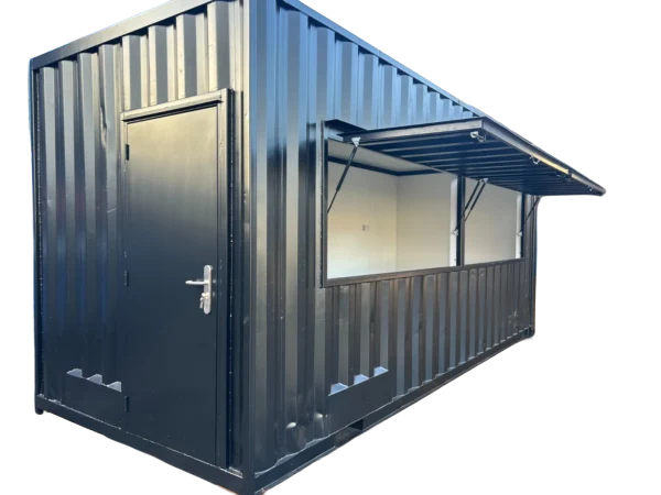 20ft x 8ft Shipping Container Food Kiosk – Street Food & Coffee Shop Unit
