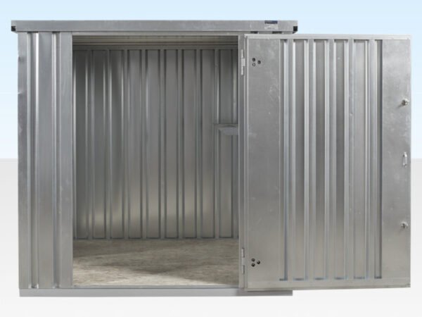 2m Flat Pack Store with Galvanised Features