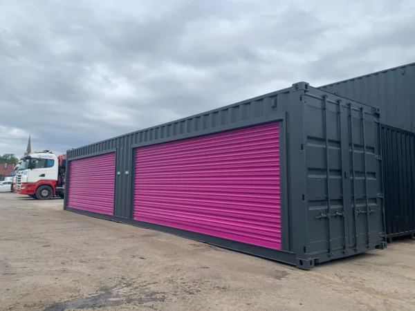40FT x 8FT Roller Shutter Shipping Container – Secure Steel Storage Unit