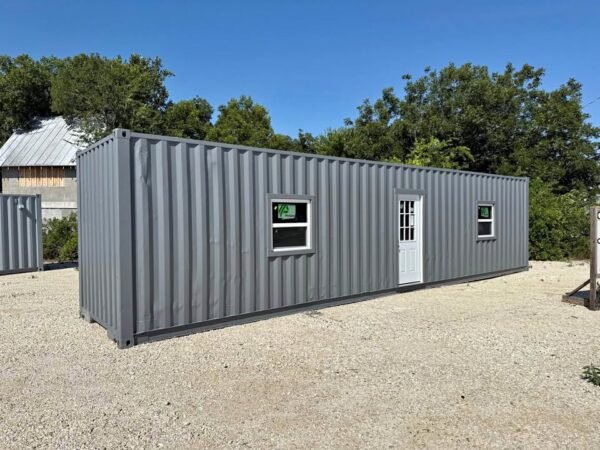40Ft High Cube Shipping Container Workshop – Insulated, LED-Lit, & Generator-Ready